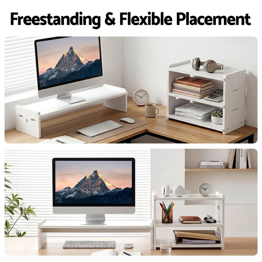 Modular Monitor Stand + 3-Tier Desk Organiser - view 04