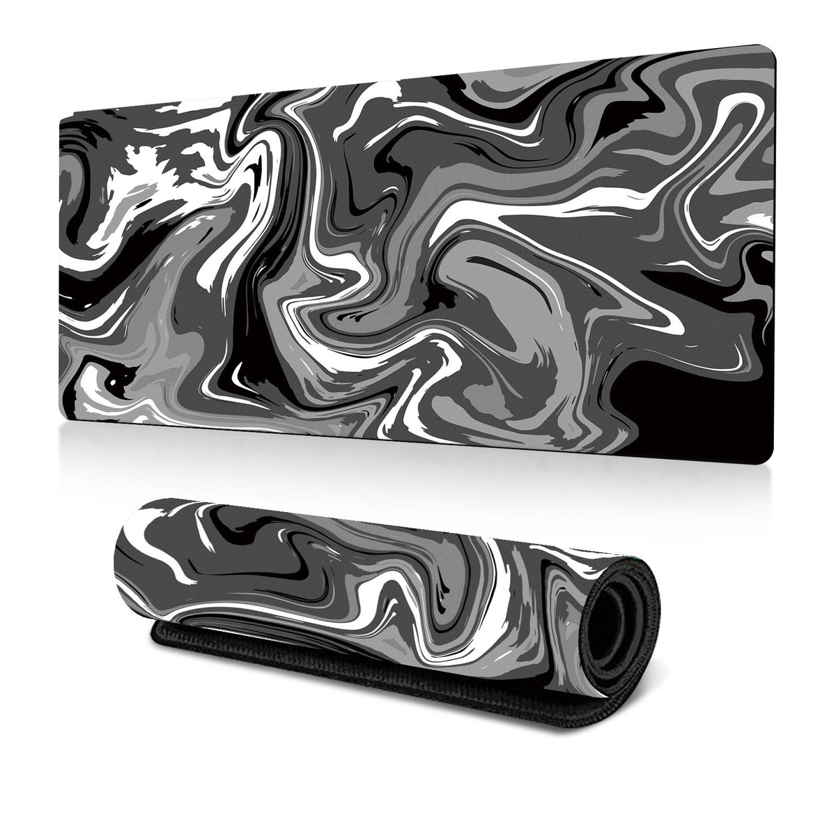 XL Topographic Desk Mat - Stitched Edge