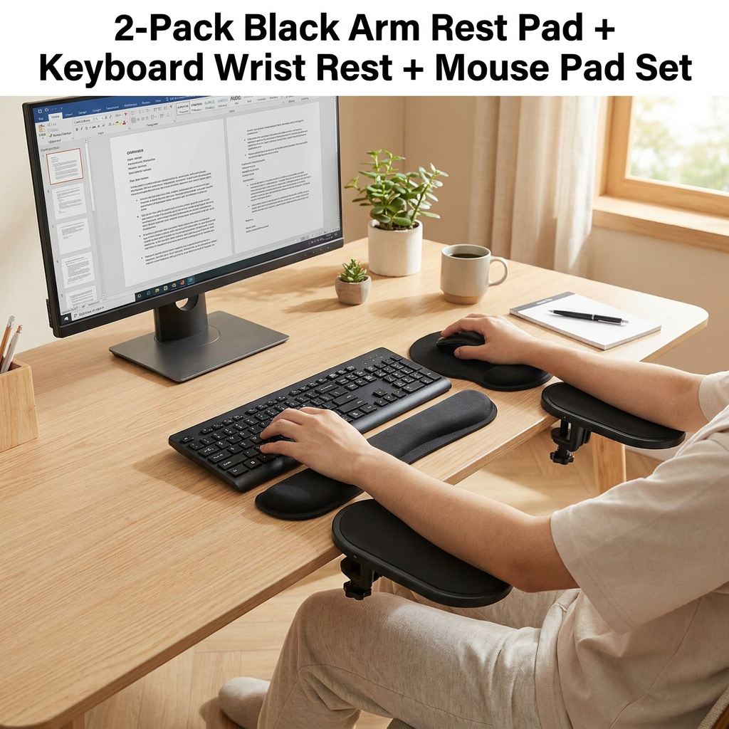 Ergonomic wrist rest set